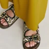 Sandales Chamorro Avec Tissage - Marron / Multicolore