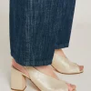 Sandales Clover En Cuir Lame - Or Clair