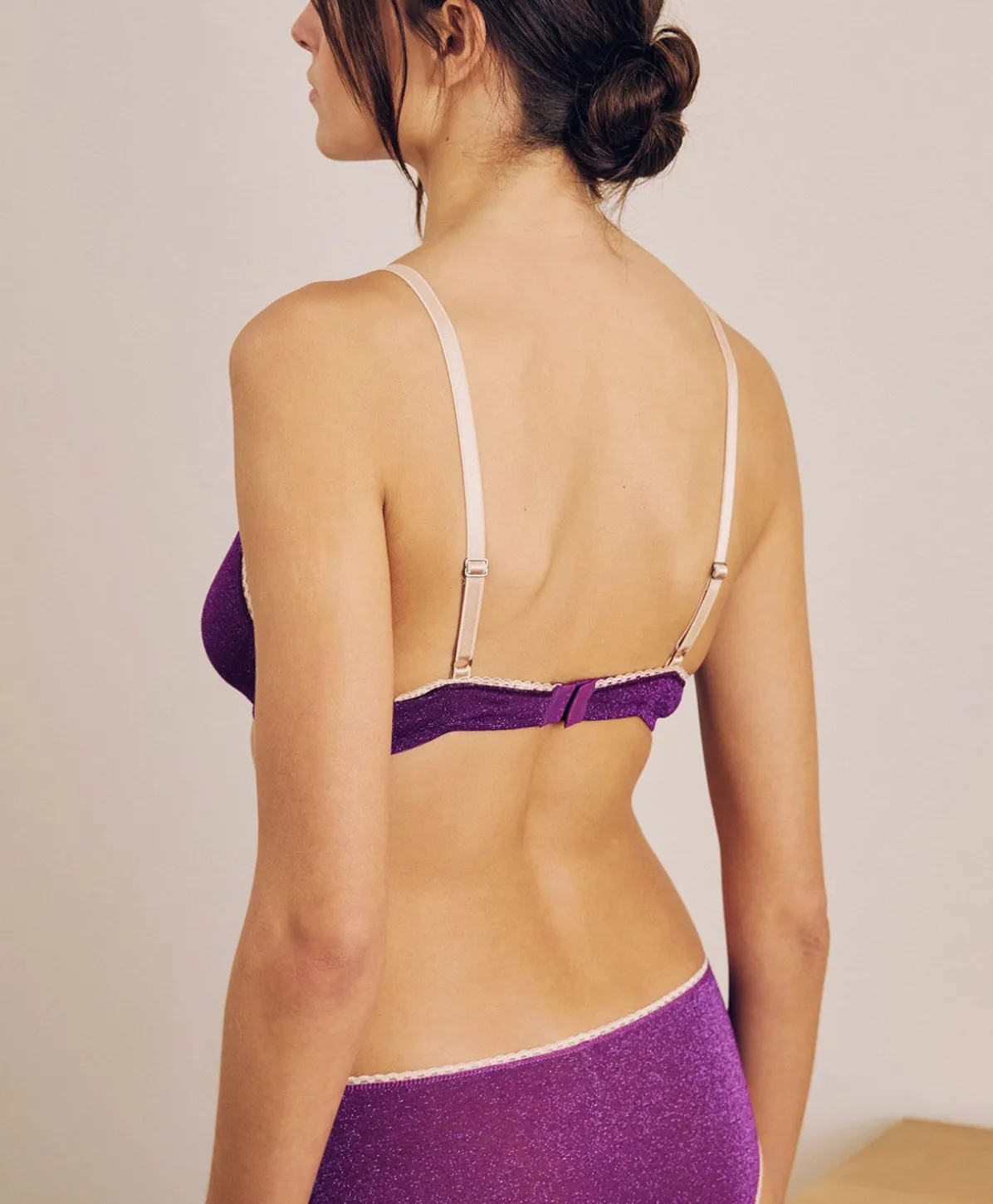 Soutien-Gorge Amethiste En Jersey Lurex - Cyclamen