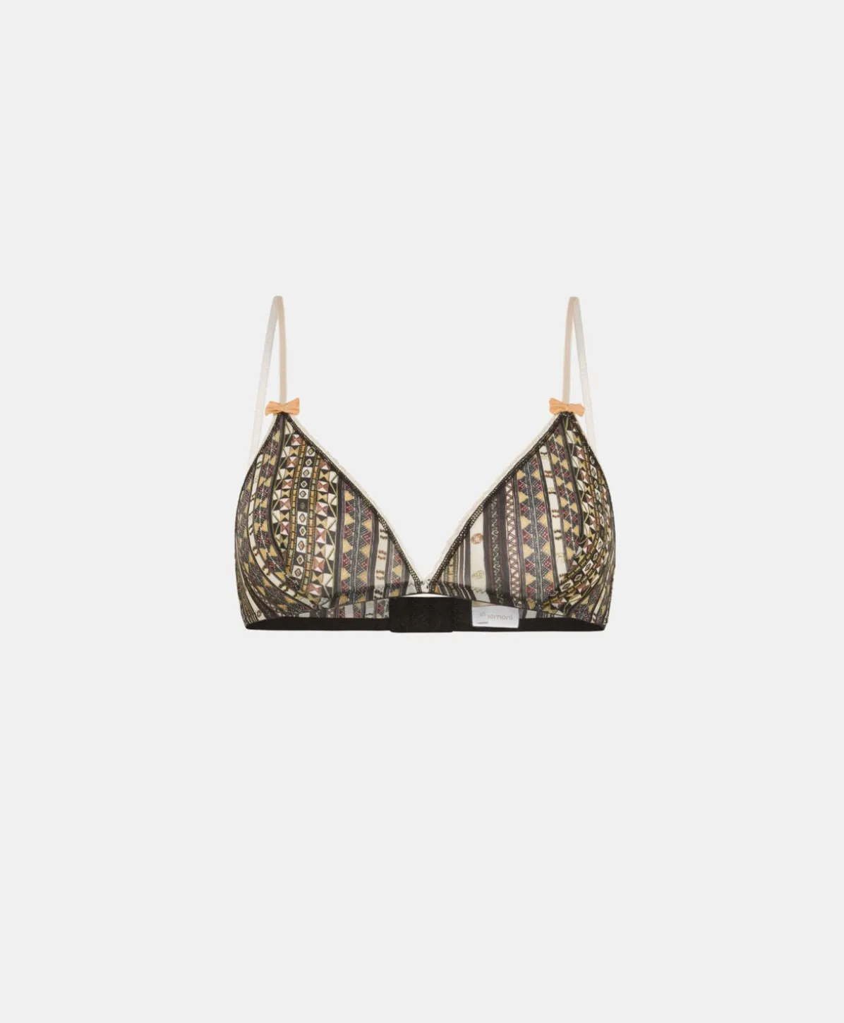 Soutien-Gorge En Nylon Imprime Amethist - Multicolore Noir