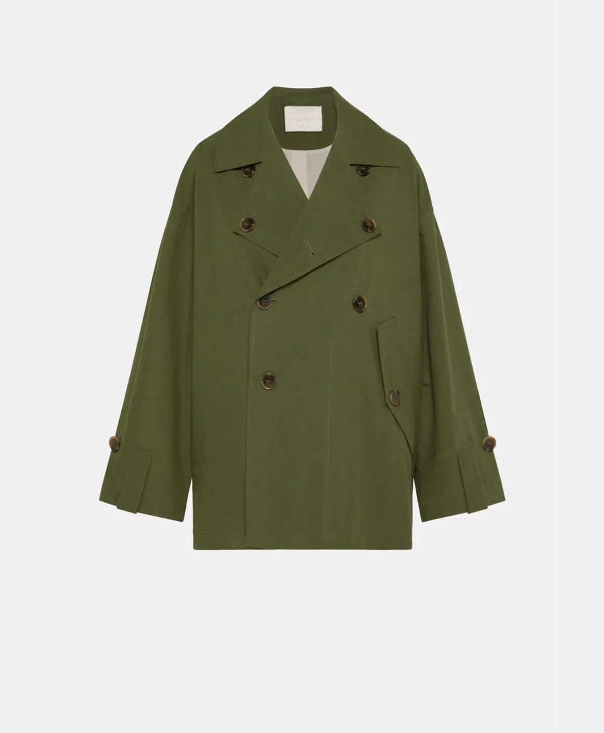 Trench-Coat En Coton Gazania - Vert