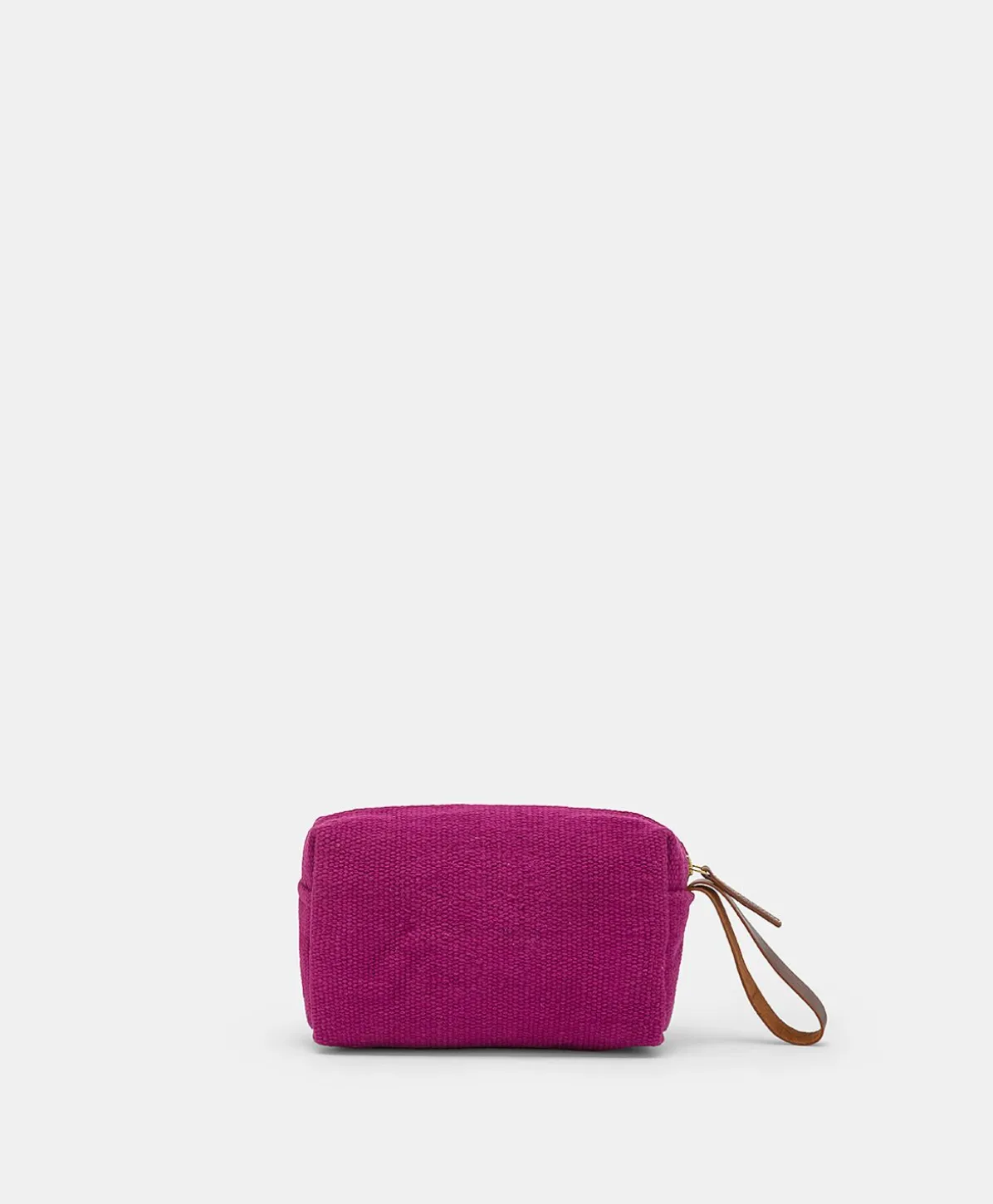 Trousse A Maquillage Pira En Toile Avec Broderie - Cyclamen