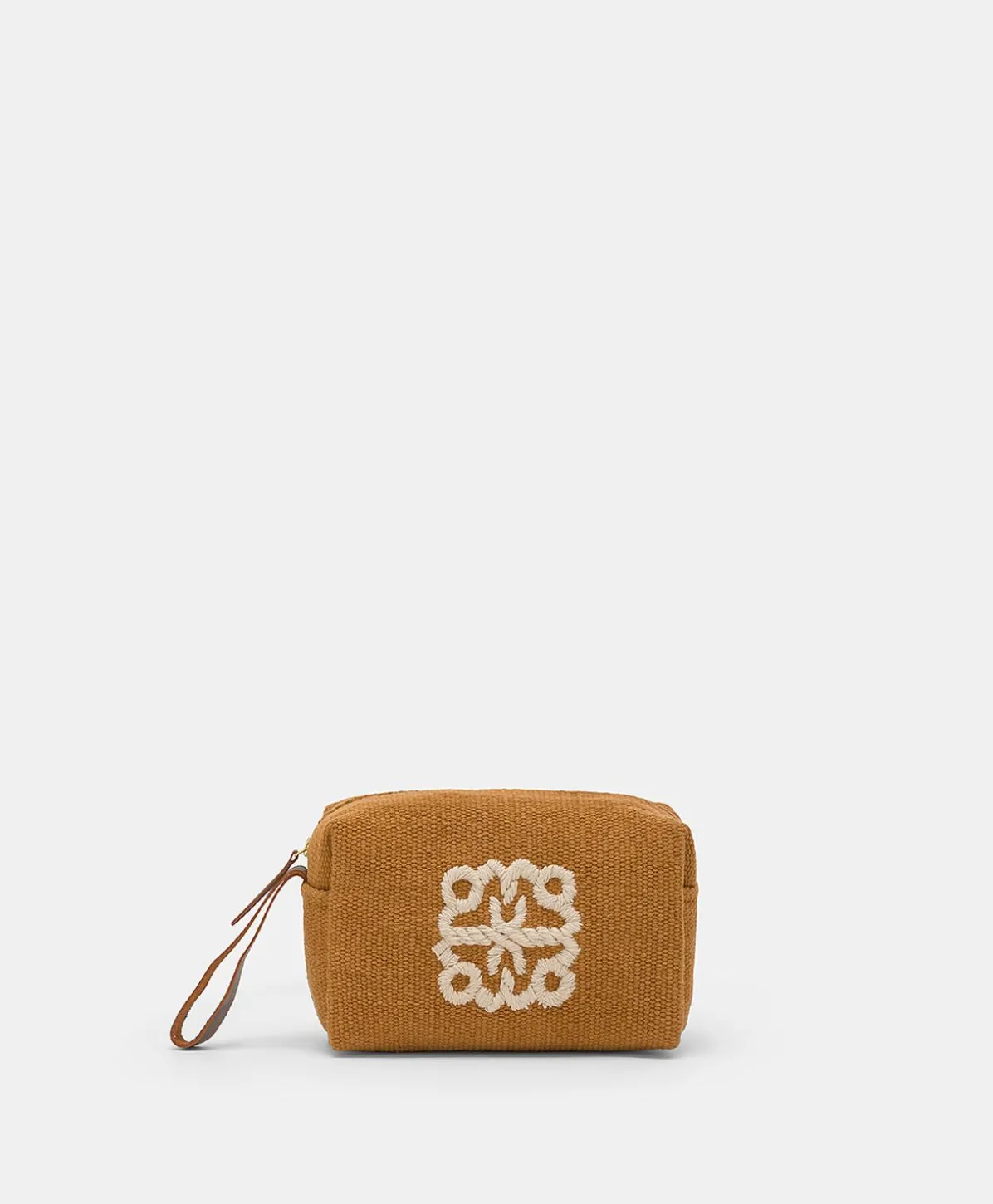 Trousse Maquillage Pira En Toile Avec Broderie - Brandy