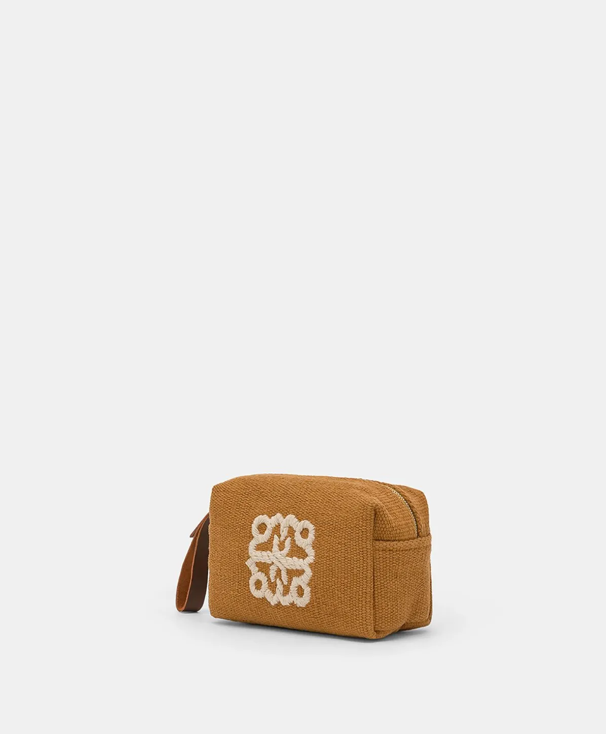 Trousse Maquillage Pira En Toile Avec Broderie - Brandy