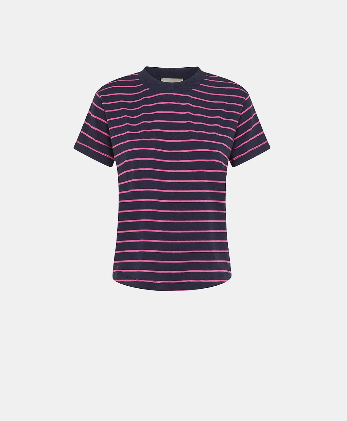 T-Shirt En Jersey Raye Lottie - Fuchsia/Bleu