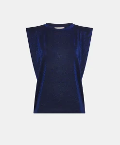T-Shirt Enna En Jersey Lurex - Bleute