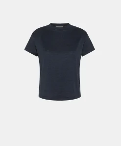 Tshirt Jersey En Lin Lottie - Bleu Nuit