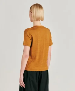 T-Shirt Nancy En Jersey Lin - Caramel