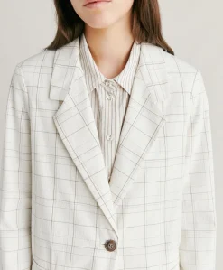 Veste Dayton Check Seersucker - Creme/Boue
