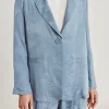 Veste Dayton Cupro Jacquard - Ciel