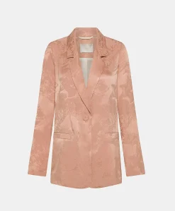Veste Dayton Cupro Jacquard - Rose