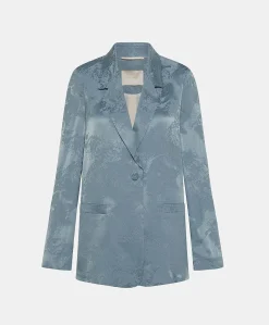Veste Dayton Cupro Jacquard - Ciel