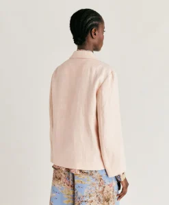 Veste En Lin Epais Emma - Saumon