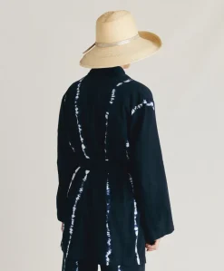 Veste Eugenie Tie&Dye Gabardine - Encre