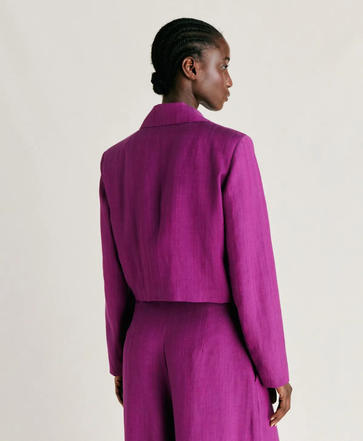 Veste Rosita En Viscose De Lin Elegante - Cyclamen